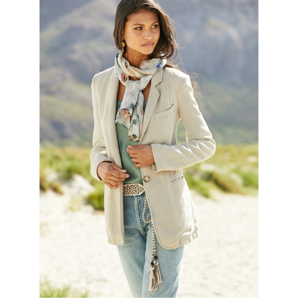 Peruvian Connection Beige Blazer - image 13